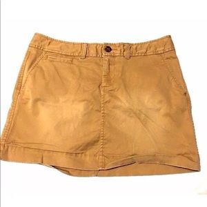 Old Navy Khaki mini skirt pockets cotton